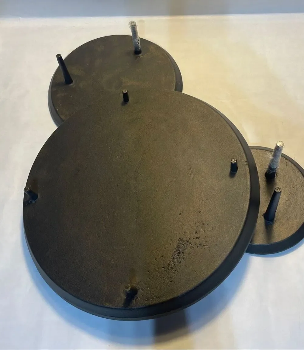 Pottery Barn Handcrafted Metal Tiered Tray